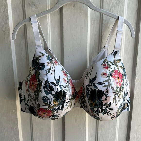 Cacique Lightly Lined Floral Balconette Bra - Picture 2 of 7
